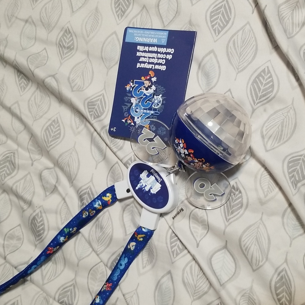 Disney glow lanyard